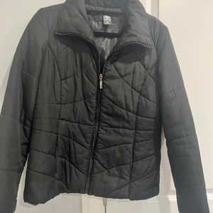 Black puffer jacket